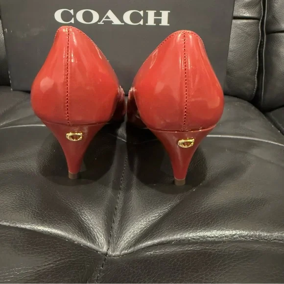 Coach Cherry Sloan Patent Kitten Pump - Picture 6 of 7